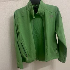 Green North Face Zip-Up Jacket
